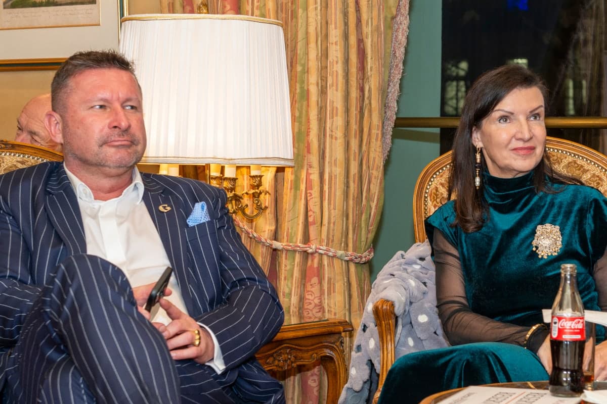 Thomas Schröck und Herta Habsburg beim Event