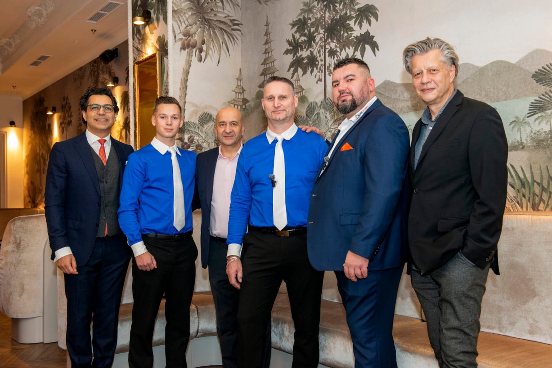 Erfaun Norooz, Jonas Stanglauer, Ramin Monajemi, Stefan Leichtfried, Lucas Hantschick und Robert Gillinger