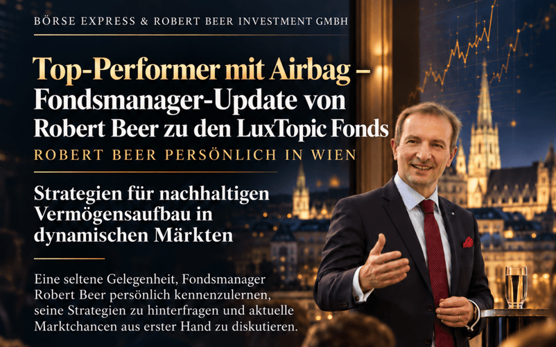 📣 Nur noch wenige Restplätze: Robert Beer persönlich in Wien